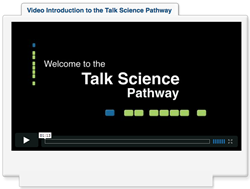 Screenshot from the talkscience intro in pathway