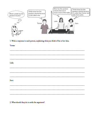 Volume Concept Cartoon | Grade 4 Curriculum | The Inquiry Project