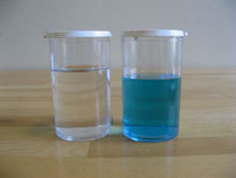 Oil and water in closed containers
